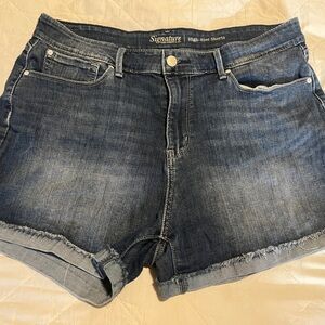 Signature by Levi High Rise Denim Shorts